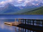Boat Dock Lake McDonald Glacier National Park Montana