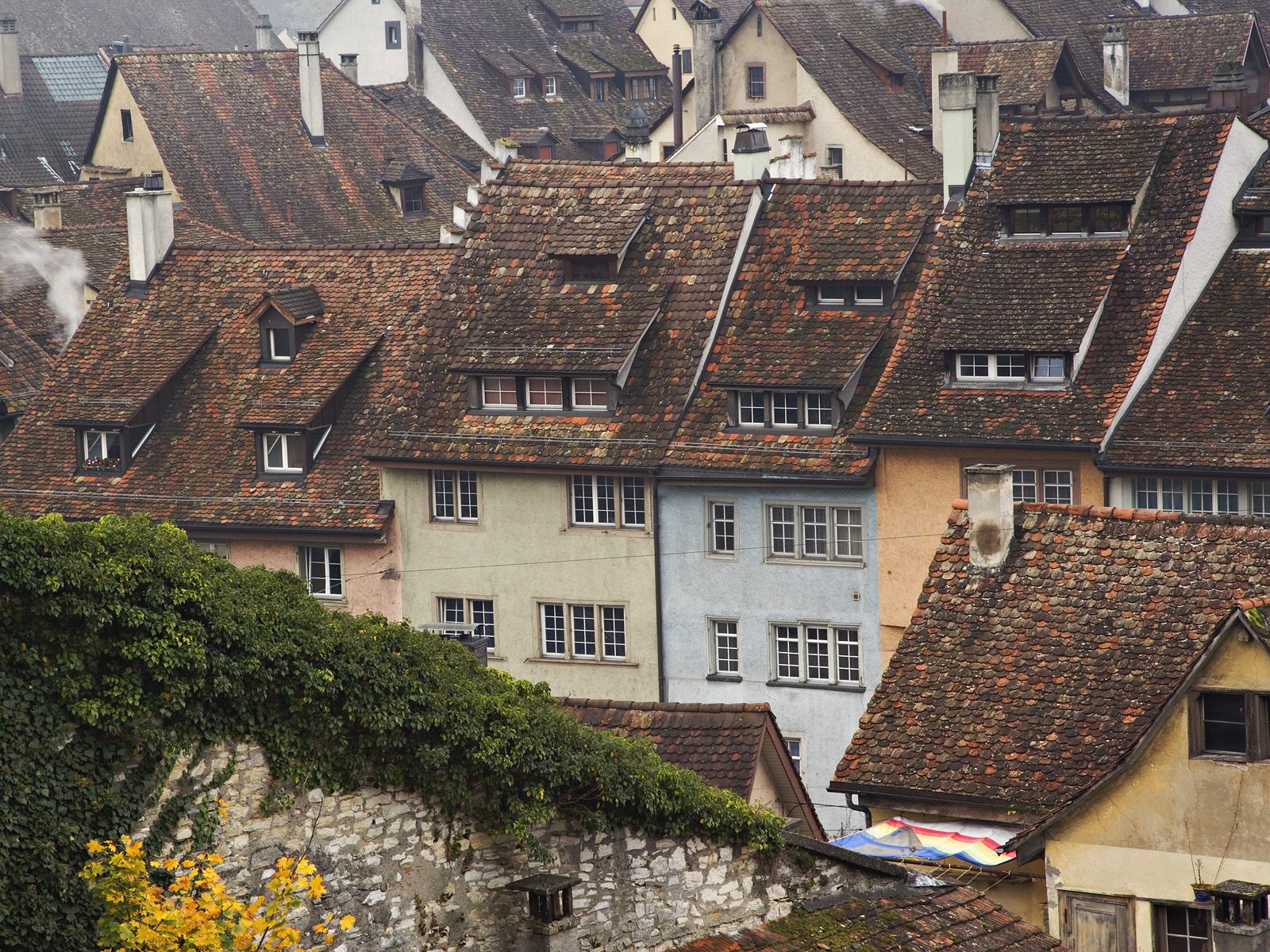 Rooftop View Schaffhausen Switzerland
