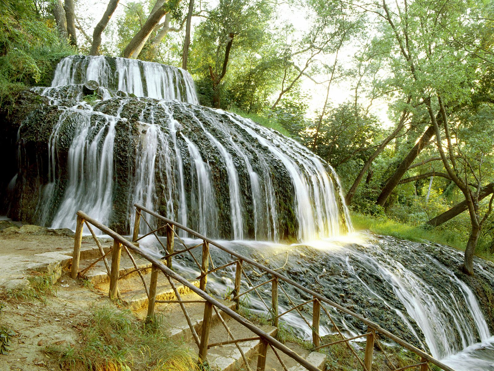 Rolling Waterfall Monasterio de Piedra Zaragoza Province Spain