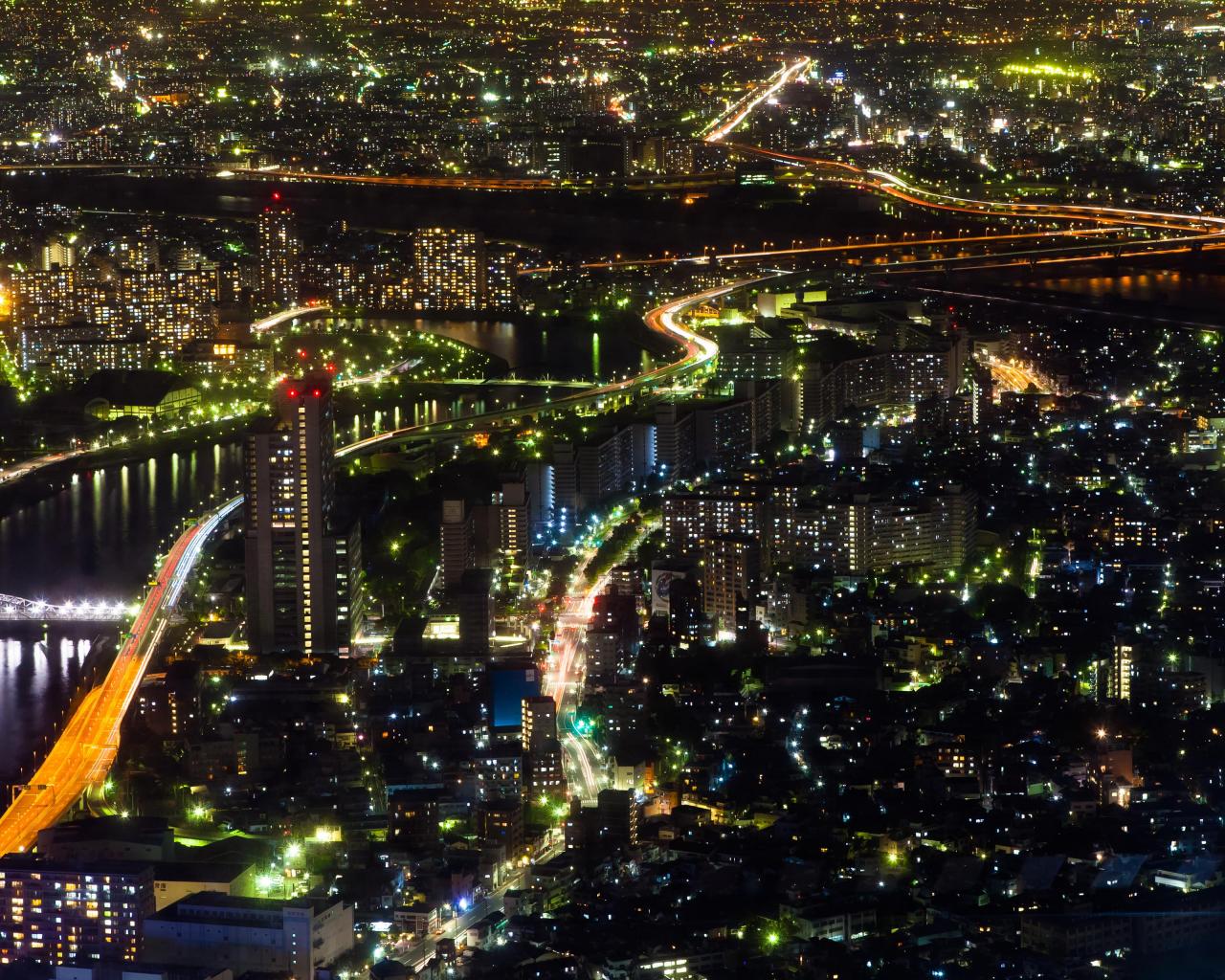 tokyo cityscape 1280 x 1024