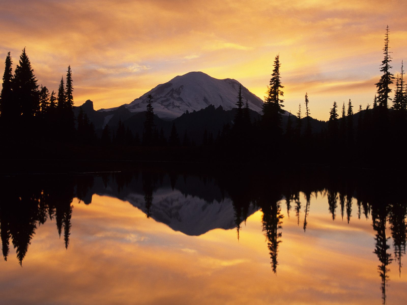 Mount Rainier and Tipsoo Lake Washington