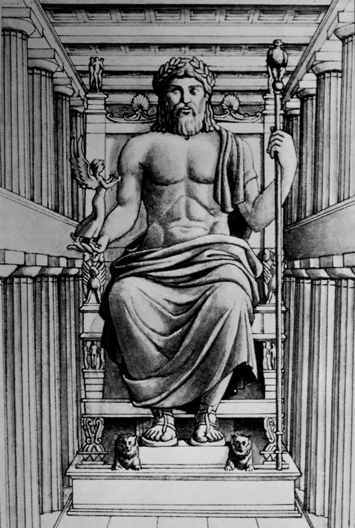 Statue of Zeus at Olympia 517 x 768
