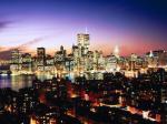 Lower Manhattan as seen over Brooklyn Heights New York