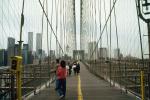 New York Brooklyn Bridge Pedestrian