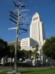 Los Angeles City Hall with sister cities