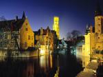 Millpond and Belfry Bruges Belgium