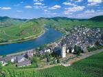 City of Bremm and Moselle River Germany