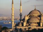 Blue Mosque and the Bosphorus Istanbul Turkey