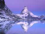Mount Matterhorn Lake Riffelsee Switzerland