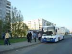 bus on the street Konev in Omsk