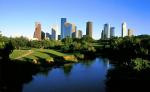 Houston Skyline with river